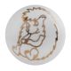Golden Hedgehog Pattern Ceramic Dresser Knobs